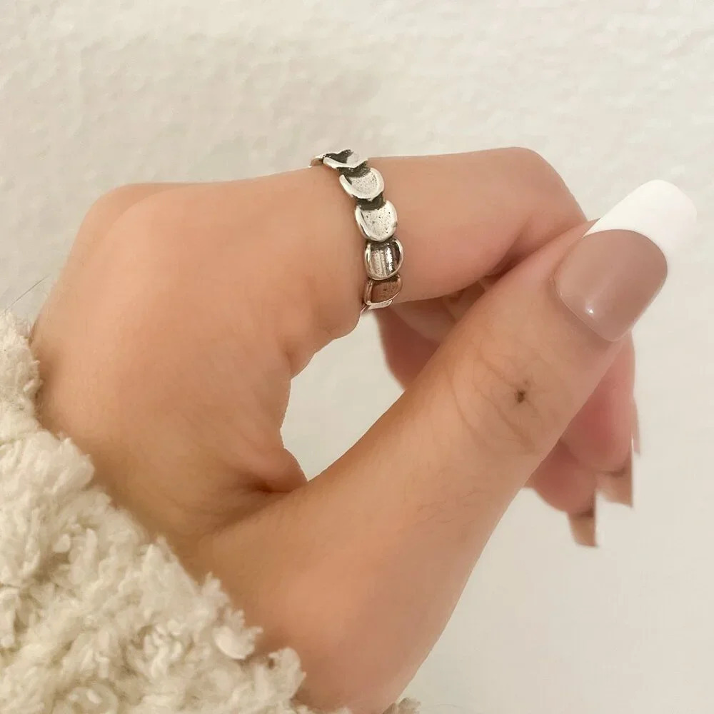 925 Sterling Silver Minimalist Ring Band Thin Ring Band Stackable Dainty Ring - Picture 7 of 8